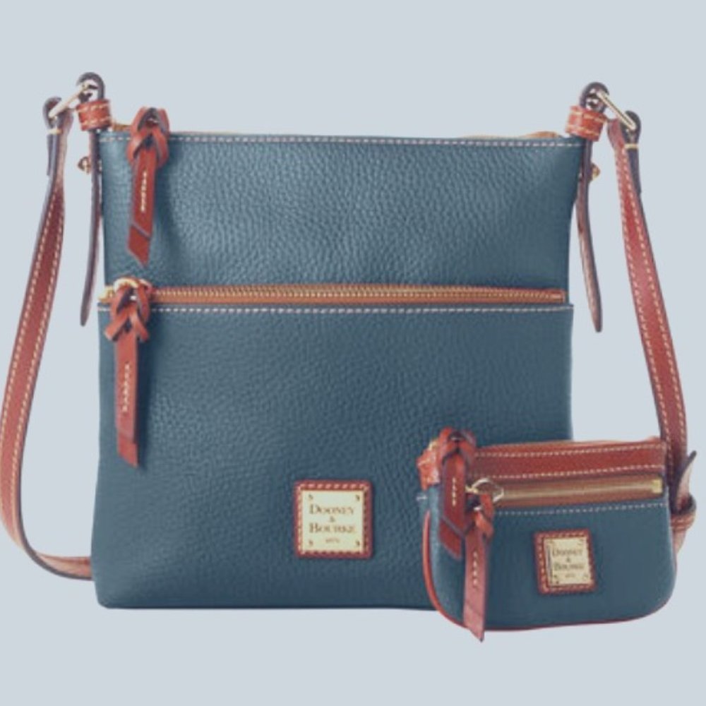 Dooney & Bourke Pebble Grain Letter Carrier & Coin Purse